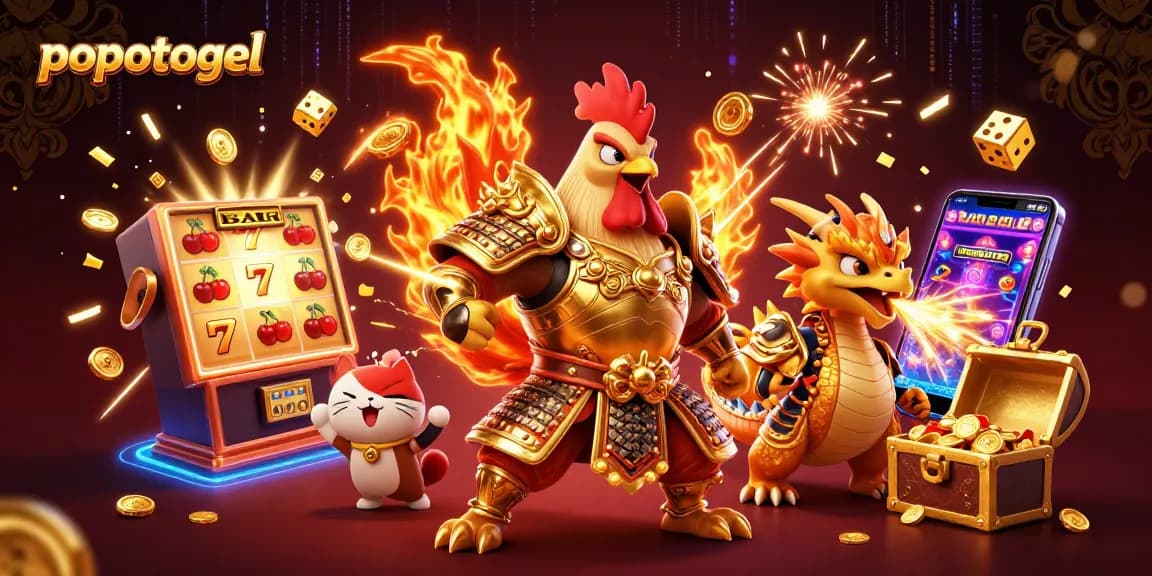 Engage with popotogel's dynamic online casino experience featuring vibrant characters, rich game elements, and immersive visuals.