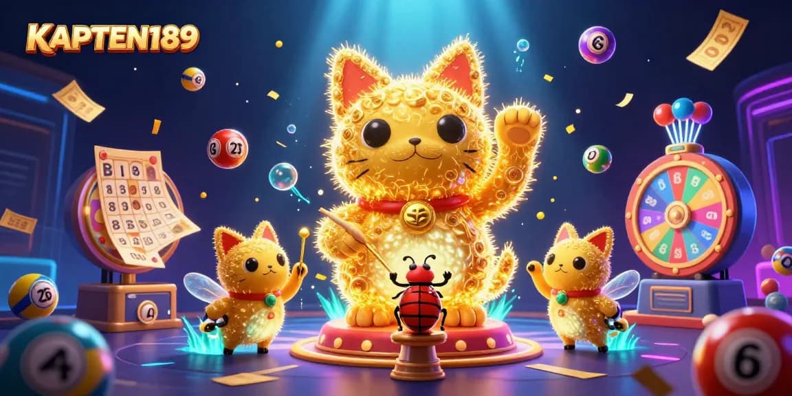 KAPTEN189 menghadirkan ilustrasi kasino 3D dengan elemen keberuntungan yang dinamis untuk menarik perhatian pemain.