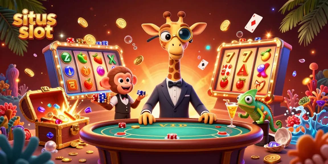 Experience exciting gameplay with situs slot featuring vibrant characters and slot reels bursting with symbols.