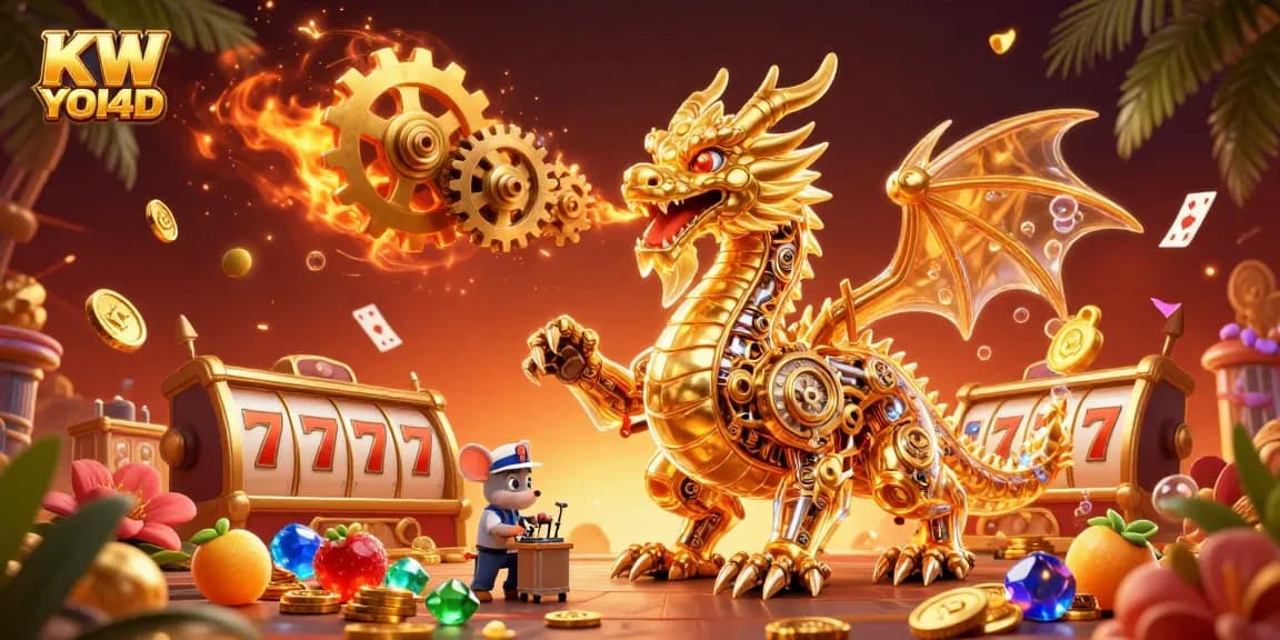 KW YOI4D menghadirkan dragon emas mekanis dalam pertandingan slot yang menakjubkan.