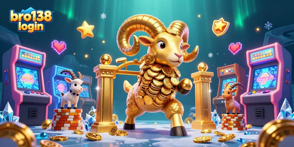 Experience winning strategies with bro138 login, featuring vibrant casino elements and 3D characters.