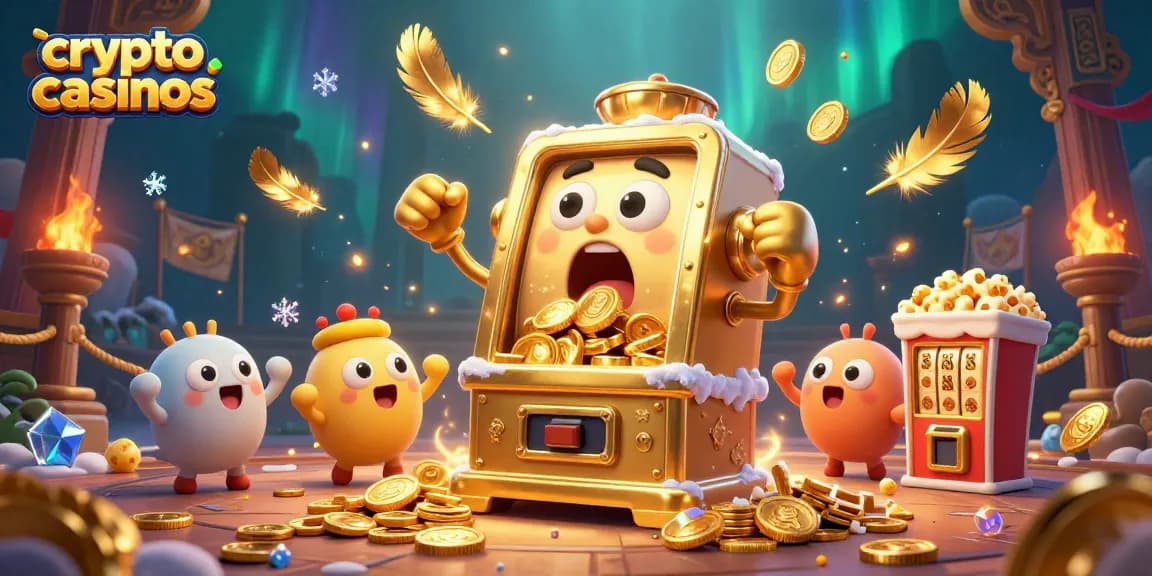 Jouez aux crypto casinos et remportez des gains rapides avec des machines à sous animées et des pièces d'or scintillantes.