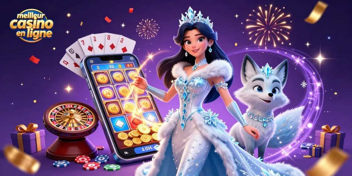 Vivez l'excitation du meilleur casino en ligne avec une scène 3D animée pleine d'excitation ludique.