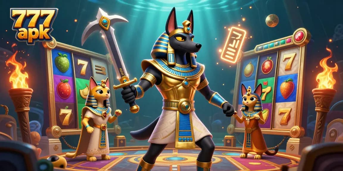 Experience thrilling gameplay with 777 apk, featuring ancient gods and vibrant slot machines.