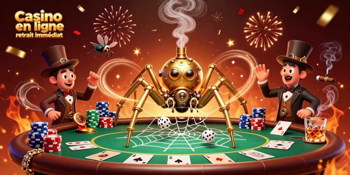Jouez au casino en ligne retrait immédiat avec une ambiance de fête et des gains instantanés.