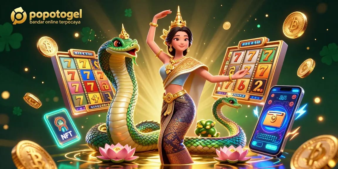 Play exciting slot games at popotogel bandar online terpercaya with vibrant casino elements.