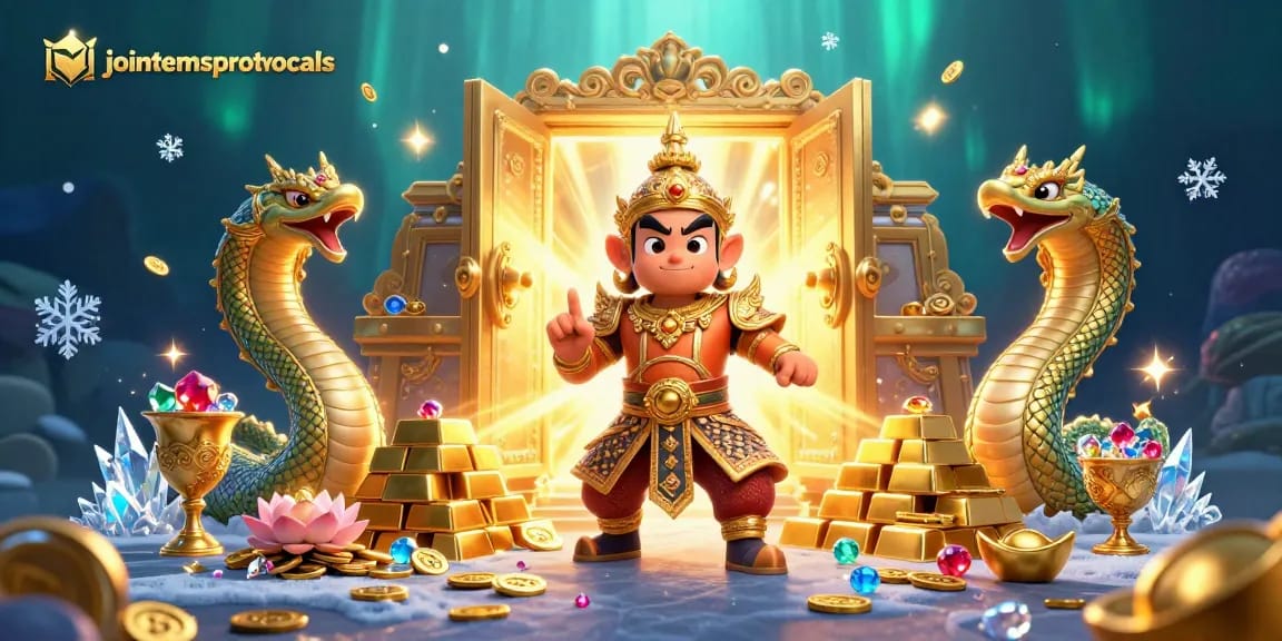 Bermain di jointemsprotocols dengan penjaga kuil yang mengesankan dalam ilustrasi kasino yang penuh detail dan keberuntungan.