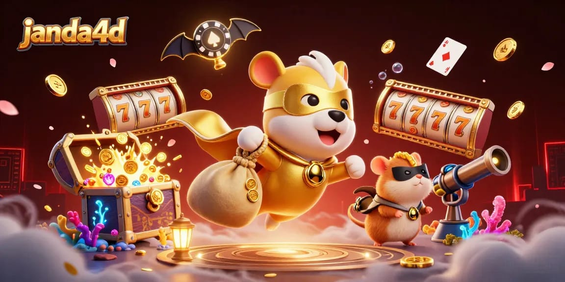 Janda4d menyajikan aksi menarik dengan anjing superhero dan peta harta karun emas di kasino online.