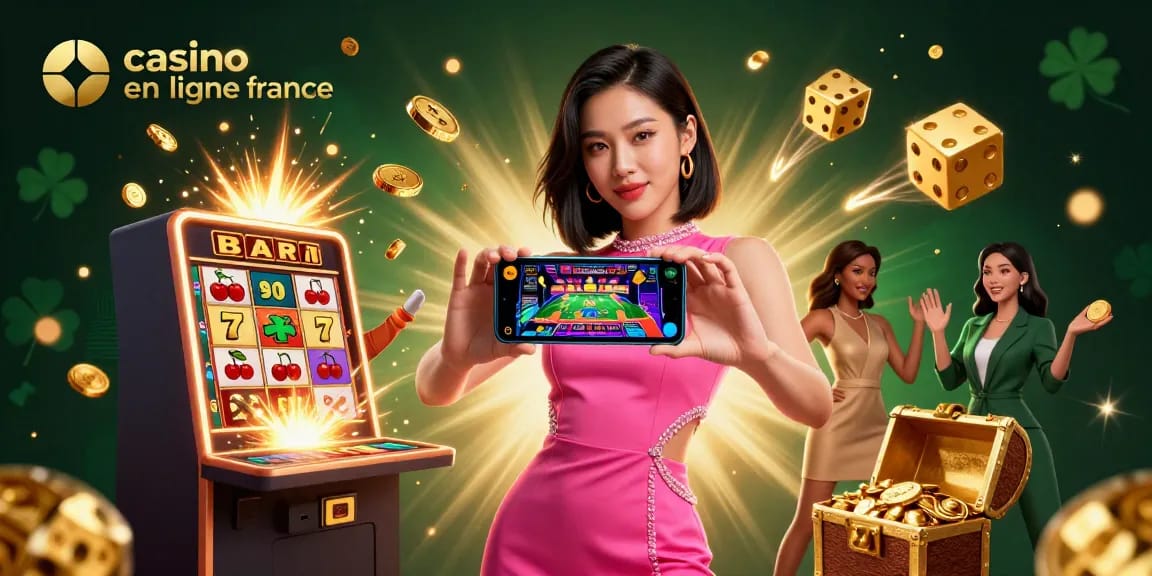 Experience top live games at casino en ligne france illustrated by vibrant digital art