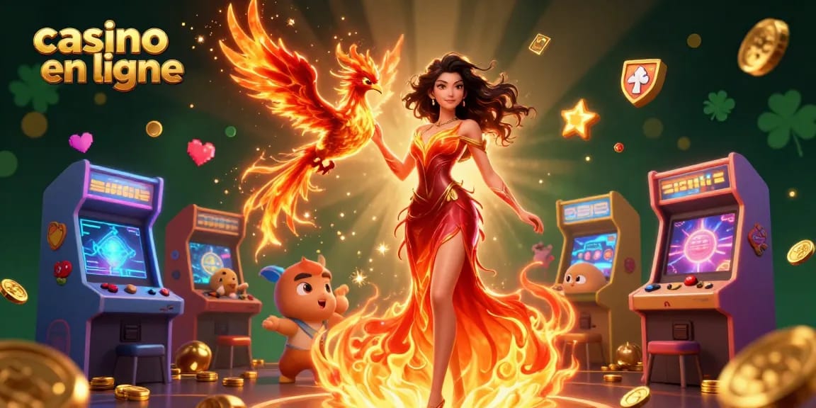 Participez à des jeux de casino palpitants sur le casino en ligne avec des personnages et des éléments 3D vibrants.
