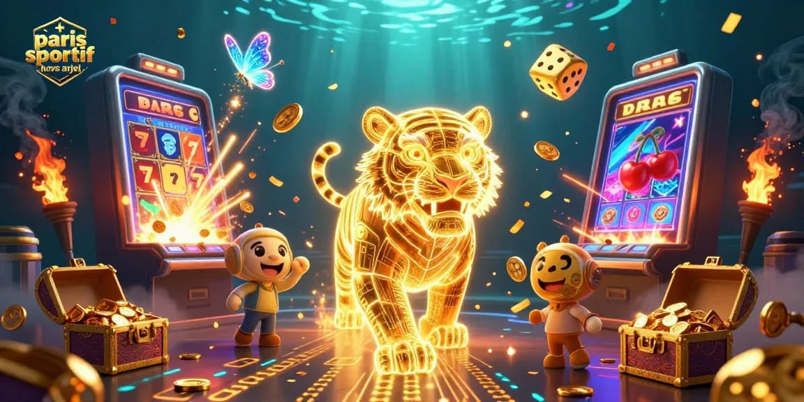 Vivez l'expérience des paris sportifs hors ARJEL dans une ambiance de casino dynamique et colorée.