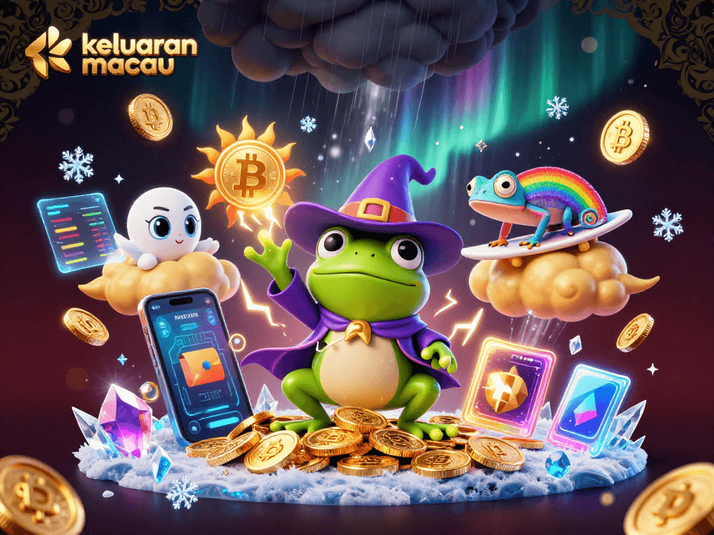 Bet on keluaran macau with thrilling predictions and golden coins in this engaging 3D illustration.
