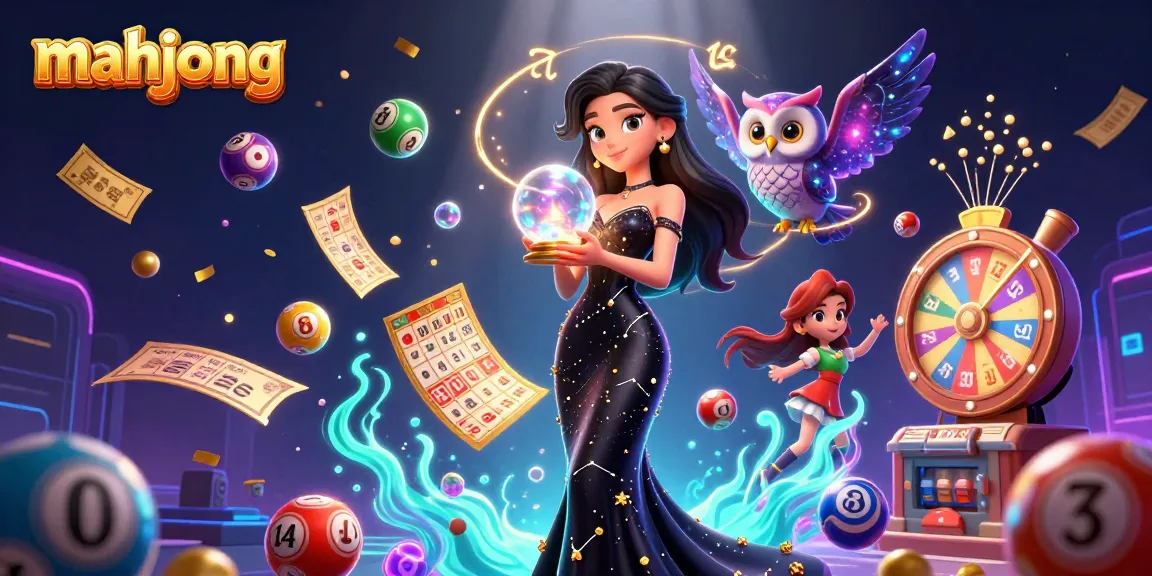 Engage in exciting mahjong gameplay as a glamorous character surrounded by vibrant casino elements.