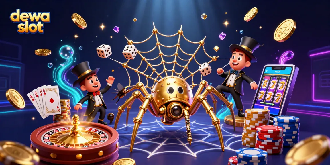 Experience thrilling action with dewa slot illustrated through a dynamic casino scene featuring iconic characters.