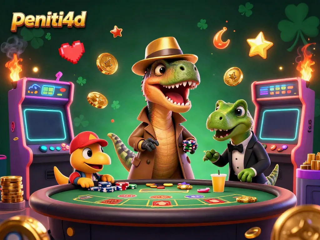 PENITI4D memberikan pengalaman bermain slot digital yang menyenangkan dengan karakter unik di meja blackjack.