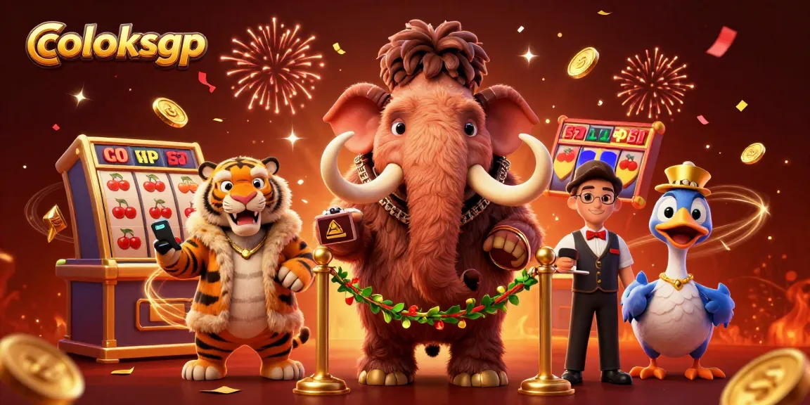 Experience thrilling gameplay with coloksgp at a vibrant casino with mammoth bouncers and lucky slot reels.