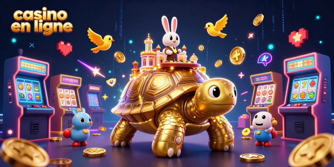 Jouez à des jeux de casino en ligne attrayants avec cette illustration festive de casino en ligne.