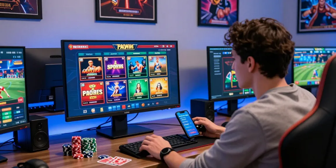 Engaged player experiencing link alternatif hero138 at a vibrant online gambling platform.