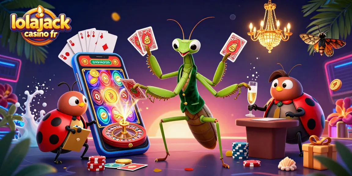 Évaluez les machines à sous et les bonus de lolajack casino fr dans un décor de jeu animé.