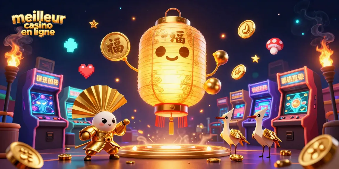 Découvrez les symboles chanceux du meilleur casino en ligne dans cette illustration captivante.