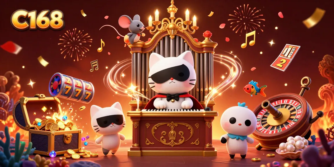 Experience thrilling gameplay at C168 with vibrant visuals and festive atmosphere.