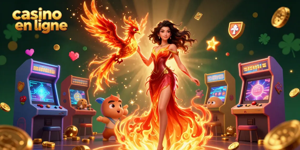 Participez à des jeux de casino palpitants sur le casino en ligne avec des personnages et des éléments 3D vibrants.