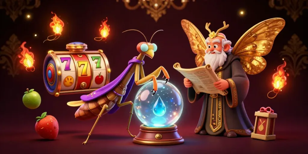 Experience thrilling เว็บสล็อต gameplay with vibrant slot reels and mystical characters.