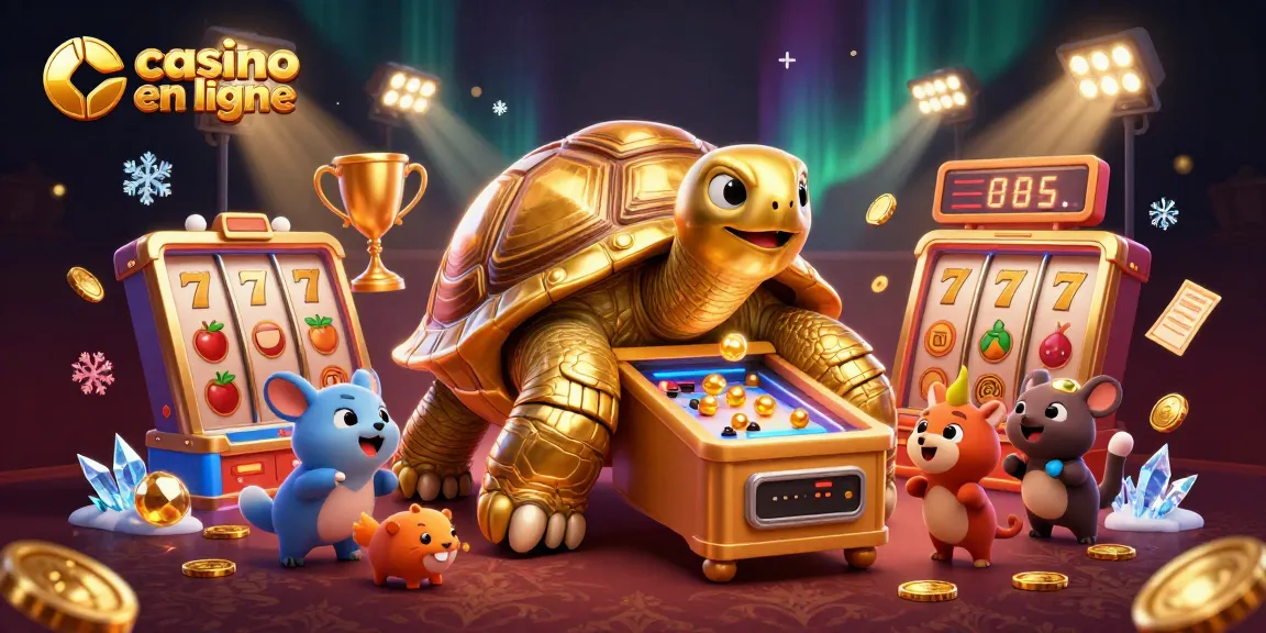 Jouez aux machines à sous et vivez l'excitation du casino en ligne avec cette illustration dynamique.