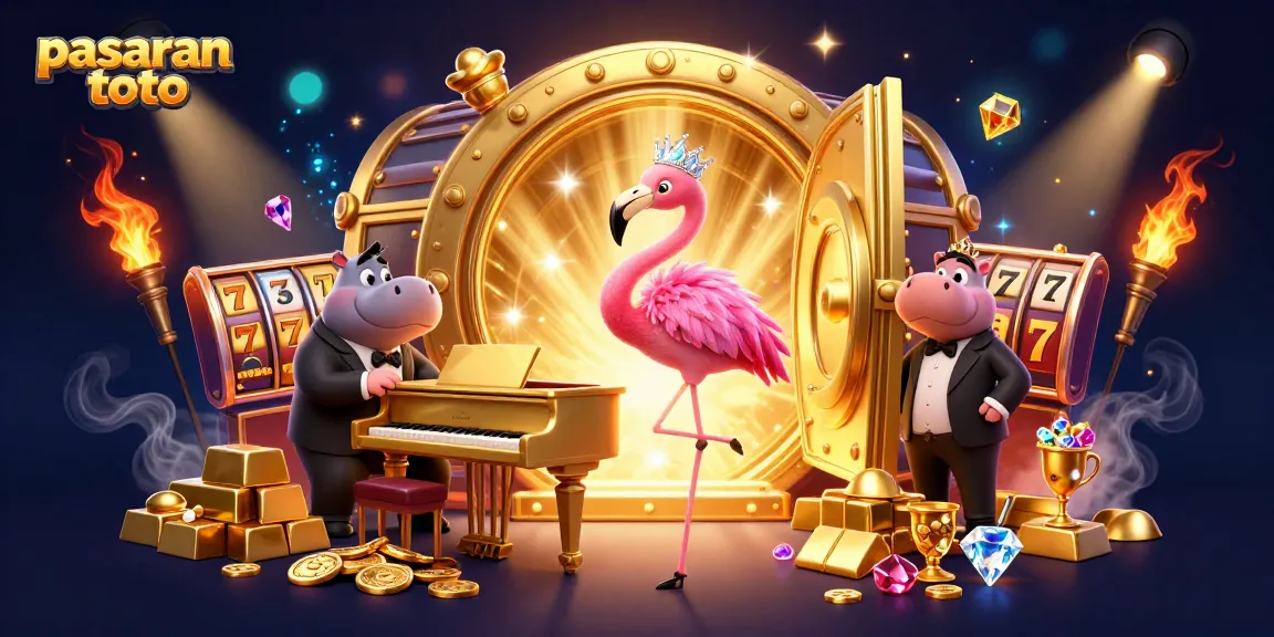 Experience thrilling pasaran toto action with vibrant casino characters and dynamic game elements.