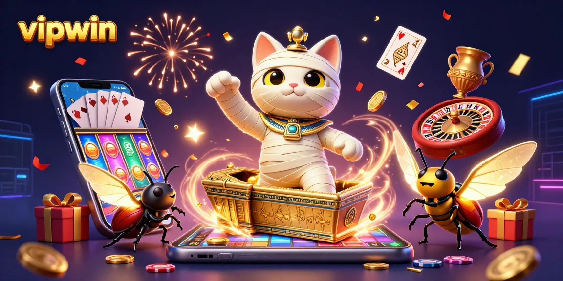 Experience the thrill of vipwin with vibrant slot games and dazzling casino elements.