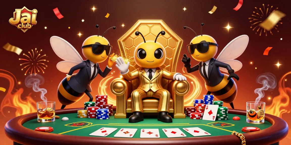 Experience thrilling gameplay on Jai club with a buzzing casino atmosphere featuring a unique 3D scene.