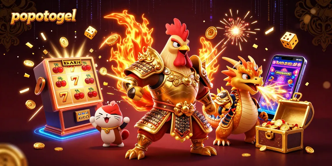 Engage with popotogel's dynamic online casino experience featuring vibrant characters, rich game elements, and immersive visuals.