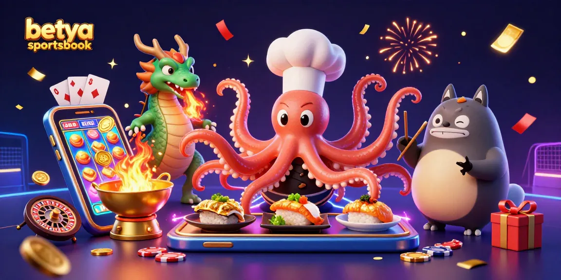 Engage with the betya sportsbook through a vibrant 3D casino scene featuring dynamic characters.