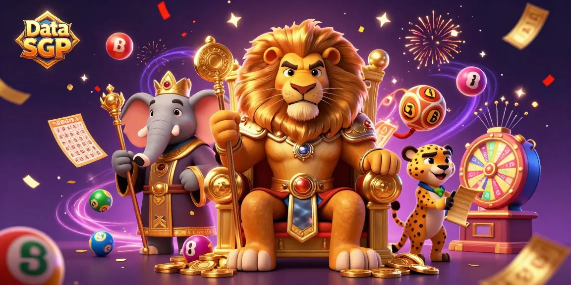 Engage with Data SGP as a lion king rules a dynamic casino world filled with lottery fun.