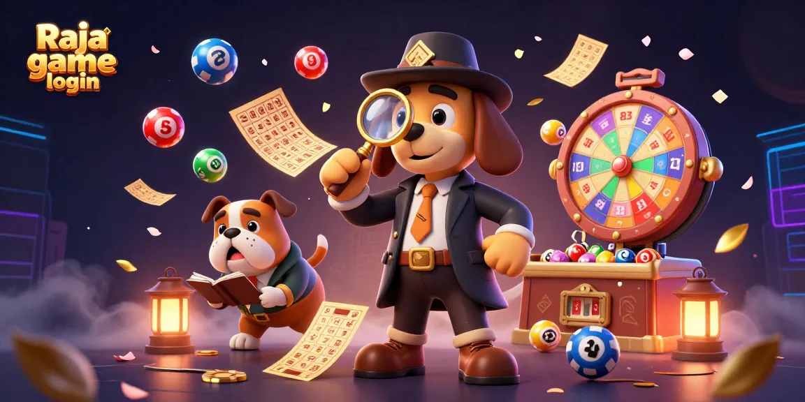 Engage in the action with Raja game login, uncovering clues in a vibrant casino scene.