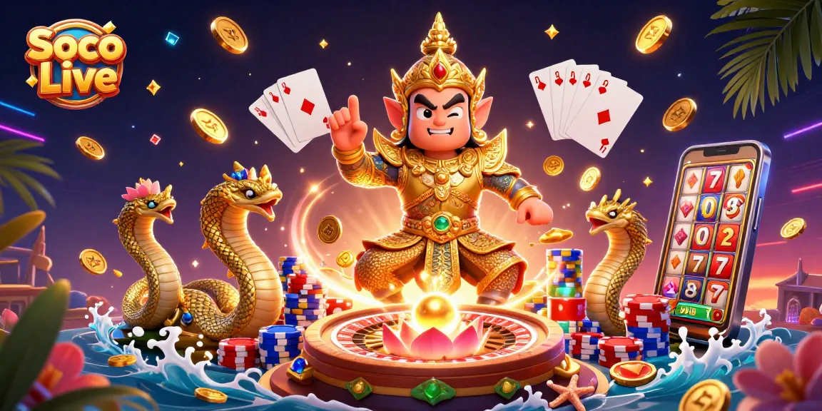 Soco Live offers thrilling gambling experiences with vibrant characters and dynamic casino elements