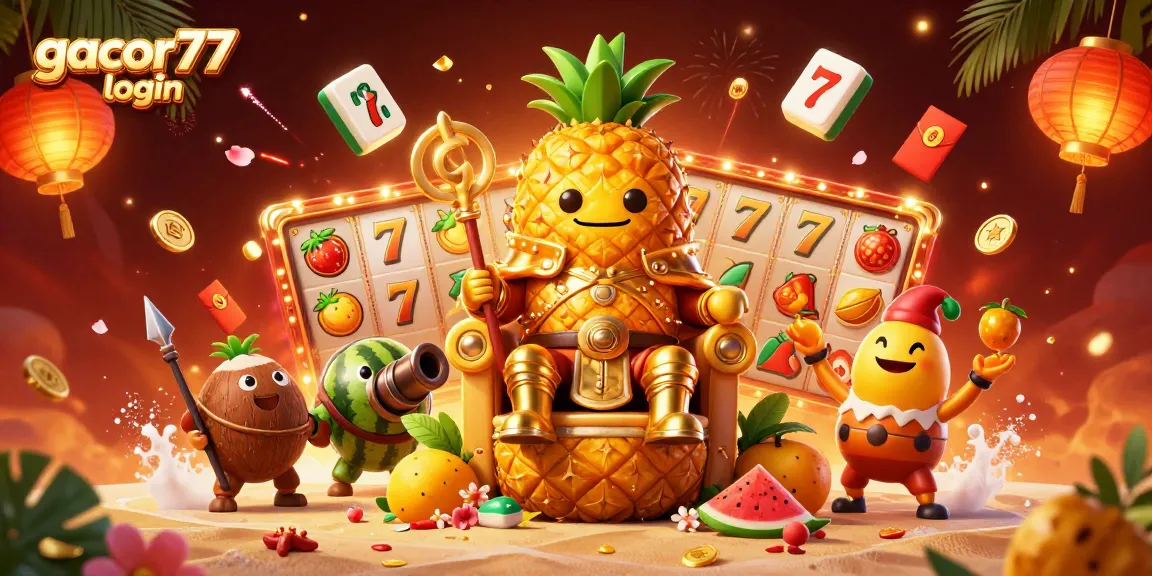 Experience the thrilling gacor77 login with colorful casino characters and vibrant game symbols