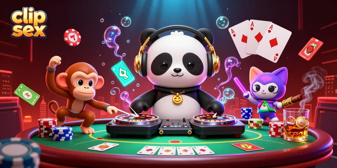 Experience gaming excitement with clip sex featuring a panda DJ, monkey dancer, and captivating slot elements.