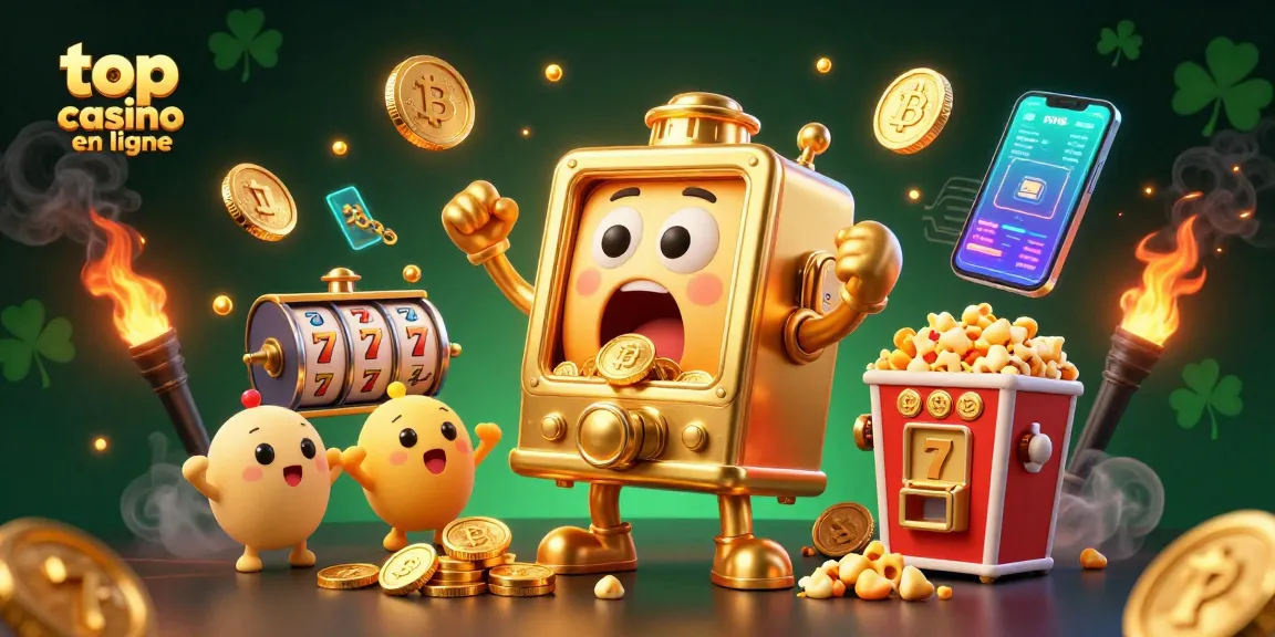 Gagnez des jackpots aux meilleurs casinos en ligne avec des machines à sous dorées et des pièces de crypto !
