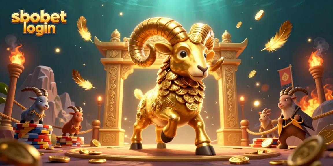 Engage in exhilarating sbobet login sports betting action amidst golden elements and dynamic characters.