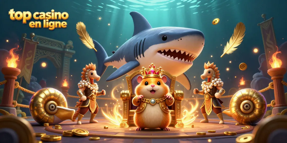 Jouez dans un top casino en ligne avec des éléments de jeu dynamiques et un roi hamster en scène.